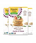 3-Pack 4.25-Oz Simple Mills Organic Seed Crackers $5.22