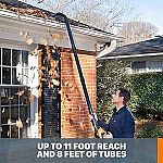 WORX WA4094 GUTTERPRO Universal Gutter Cleaning Kit, 11’ Reach $20