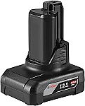 BOSCH GBA12V60 12V Max Lithium-Ion 6.0 Ah Battery $59
