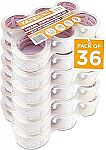 36 Rolls Tape King Clear Packing Tape $24