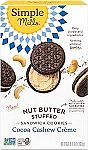Simple Mills Cocoa Cashew Creme Sandwich Cookies $2.60