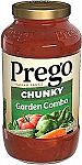 23.75 Oz Prego Chunky Garden Combo Pasta Sauce $1.78 and more