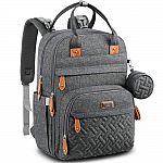 BabbleRoo Diaper Bag Backpack w/ Changing Pat $21
