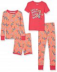 4-Piece Amazon Essentials Toddler Girls' Pajama Set, Marvel Captain America from $5.10