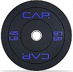 45lb CAP Barbell Olympic Rubber Bumper Weight Plate Single $34
