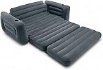 Intex Inflatable 2-in-1 Queen Pull-Out Sofa Bed w/ Cupholder $44.20