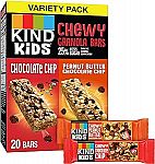 20 Count KIND KIDS Chewy Granola Bars Variety Pack $7.68
