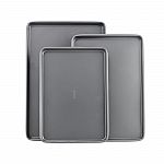 3-Piece GoodCook Nonstick Steel Cookie Sheet Set $15