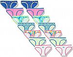 14 pack Amazon Essentials Girls' Bikini Underwear, Multipacks $6.40