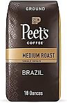 18 Ounce Peet's Coffee Medium Roast Ground Coffee $6.97