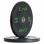 25-Lb Pair CAP Barbell Rubber Olympic Bumper Plate $37.80 and more