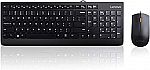 Lenovo 300 USB Full-Size Wired Keyboard & Mouse $11