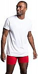 8-pk Fruit of the Loom Men's Lightweight Active Cotton Blend Undershirts $10.98