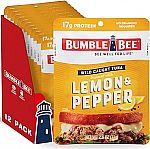 12-pack BUMBLE BEE Lemon & Pepper Seasoned Tuna, 2.5 oz. Pouch $8.65