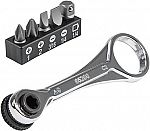 5-Piece Klein Tools Mini Ratchet Set with Phillips, Slotted, and Adapter $13.57