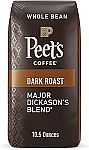 10.5-oz Peet's Coffee Major Dickason's Blend Dark Roast Whole Bean Coffee $5.42