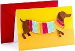 Hallmark Signature Birthday Card with Removable Dachshund Magnet (Dog in Sweater) $2.46