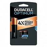 6-pk Duracell Optimum Alkaline AA Batteries Copper & Black $2.79