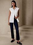 Banana Republic Factory Women's Long Button-down Shirt $5 and more