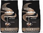 2-Pack Lavazza Caffe Espresso Italiano Whole Bean Coffee Blend 2.2 lbs $24