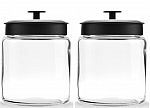 2-Count 64-Oz Anchor Hocking Montana Glass Jars w/ Fresh Sealed Lids $11.80