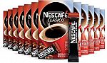 NESCAFE CLASICO, Dark Roast Instant Coffee, 12 boxes (84 packets) $7.79