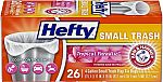 26-Ct 4-Gal Hefty Trash Bags/Garbage Bags $3.57