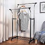 Honey-Can-Do Adjustable Height Double Flared Garment Rack $27.65