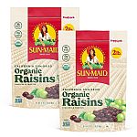 2-pk Sun-Maid Organic California Sun-Dried Raisins 32oz $11.99