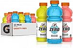 12-pack Gatorade Variety Pack Thirst Quencher, 20 Fl Oz Bottles $9.50 and more