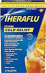 6-Count Theraflu Multi-Symptom Severe Cold Medicine Powder Packets $4.37