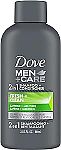 3 Oz DOVE Travel size MEN + CARE Fortifying 2 in 1 Shampoo and Conditioner $1.28