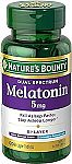60 Bi-Layer Tablets Nature's Bounty Melatonin 5mg Dual Spectrum $2.69