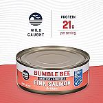 12-Pack 5-Oz Can Bumble Bee Skinless & Boneless Canned Pink Salmon in Water $11.10