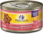 12-pack 3 Ounces Wellness Complete Health Gravies Grain Free Canned Cat Food, Salmon Entree $5.20