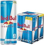 4-Pack 8.4-Oz Red Bull Sugar Free Energy Drink $4.19