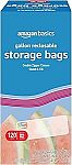 120 Count Amazon Basics Reclosable Gallon Food Storage Bags $9.38