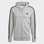 adidas Men's Full-Zip Hoodie (Grey or Black) $21