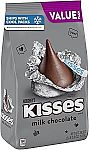 35.8-Oz HERSHEY'S KISSES Milk Chocolate, Halloween Candy Party Pack $8