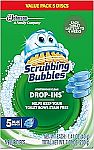 5-Count Scrubbing Bubbles Continuous Clean Toilet Drop In $4.33