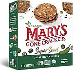 5.5-Oz Mary's Gone Crackers Super Seed Crackers, Jalapeno $2.76