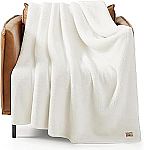 UGG Whitecap Plush Flannel Oversized Reversible Fleece Throw $41