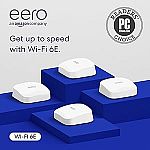 Amazon eero Pro 6E mesh Wi-Fi System 4-Pack $349.99