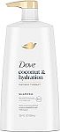 2-Pk 25.4 Oz Dove Ultra Care Coconut & Hydration Shampoo $5