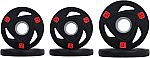 Signature Fitness Olympic 2-Inch Cast Iron Plate Weight Plate, 35lb Set $23.10