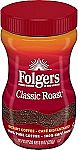 8-Oz Folgers Classic Roast Instant Coffee $3.72