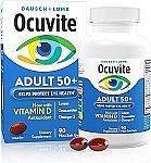 90 Softgels Bausch + Lomb Ocuvite Eye Vitamin & Mineral Supplement $11.45