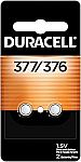 2-Ct Duracell 376/377 Silver Oxide Button Battery $2.52