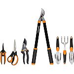 Fiskars Beginner 7 Pc Gardening Tools Bundle $43
