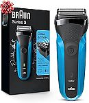 Braun Series 3 310s Rechargeable Wet & Dry Electric Shaver $29.98